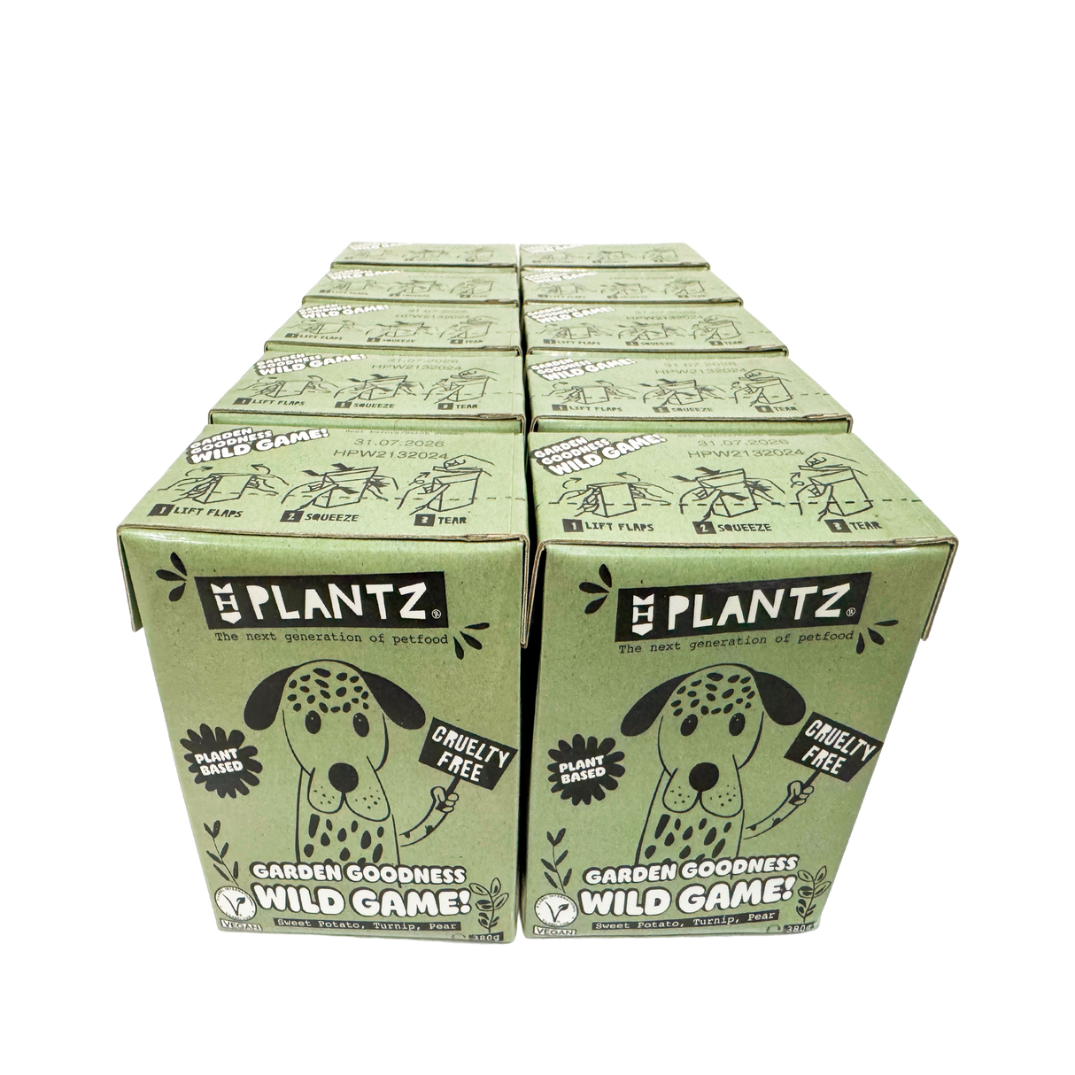 Plantz Wild Game Vegan Moist Food - 10-pack