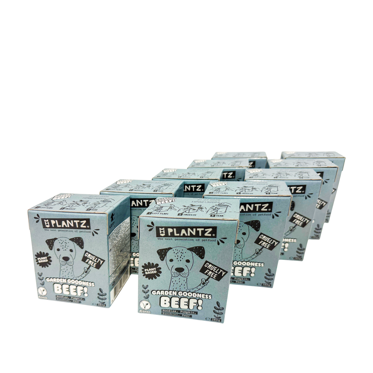 Plantz Vegan Beef-Like Moist Food - 10-pack