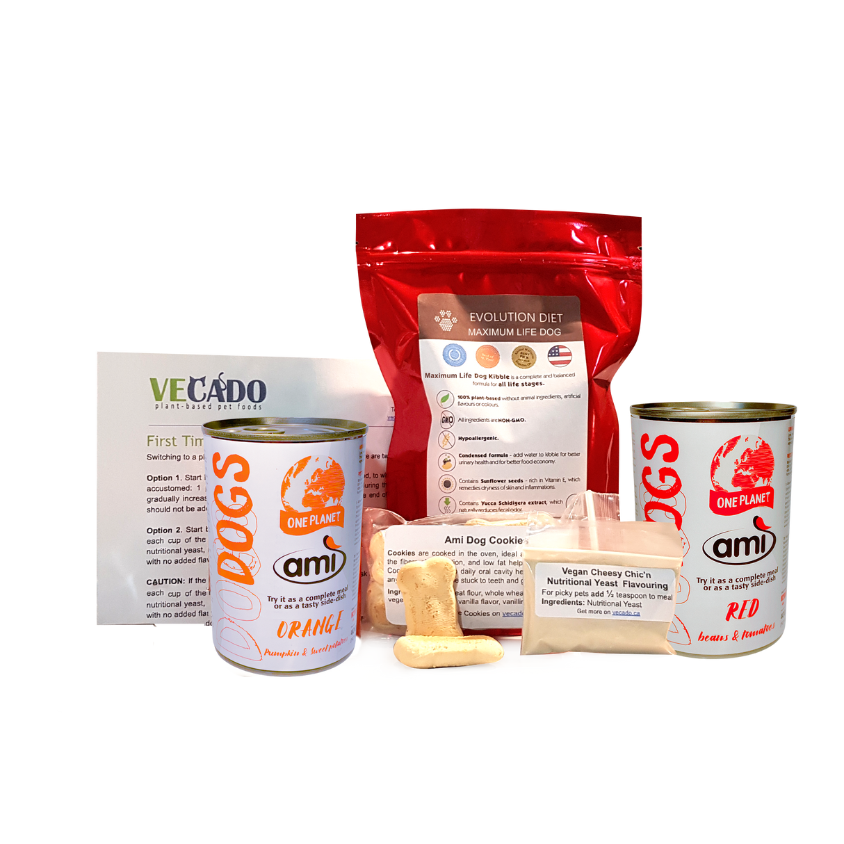 Ami Cans and Evolution Diet Kibble