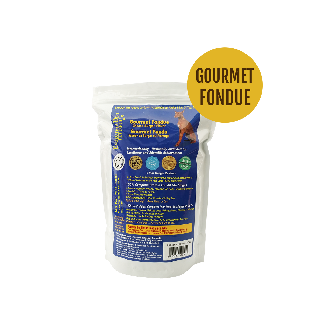 Gourmet Fondue Dog Kibble