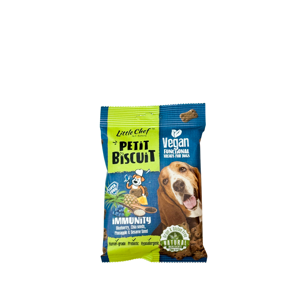 Grain-Free Immunity Biscuits with Blueberry and Chia Seed by Little Chef