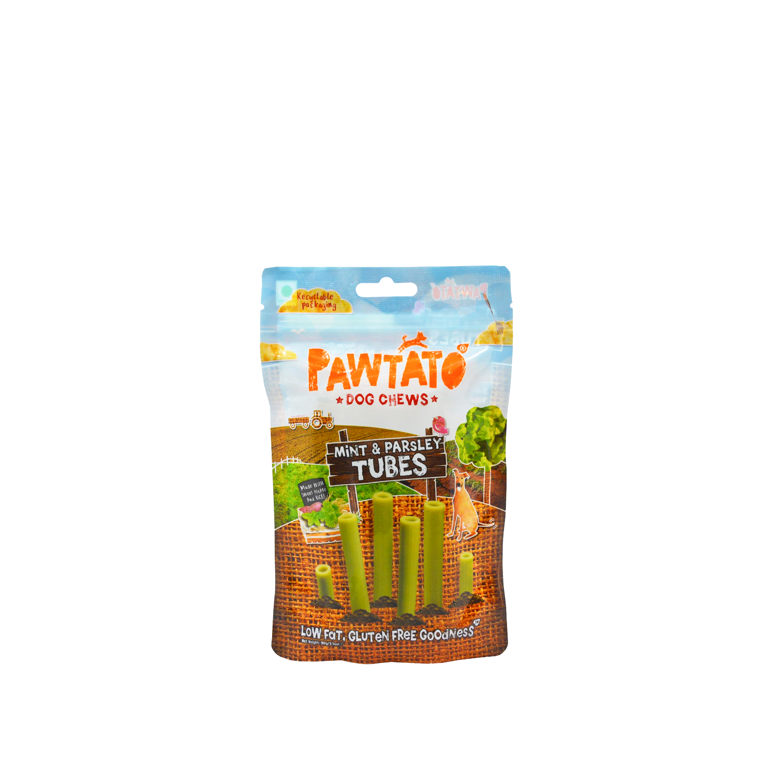 Benevo Pawtato Tubes Mint & Parsley - 90g