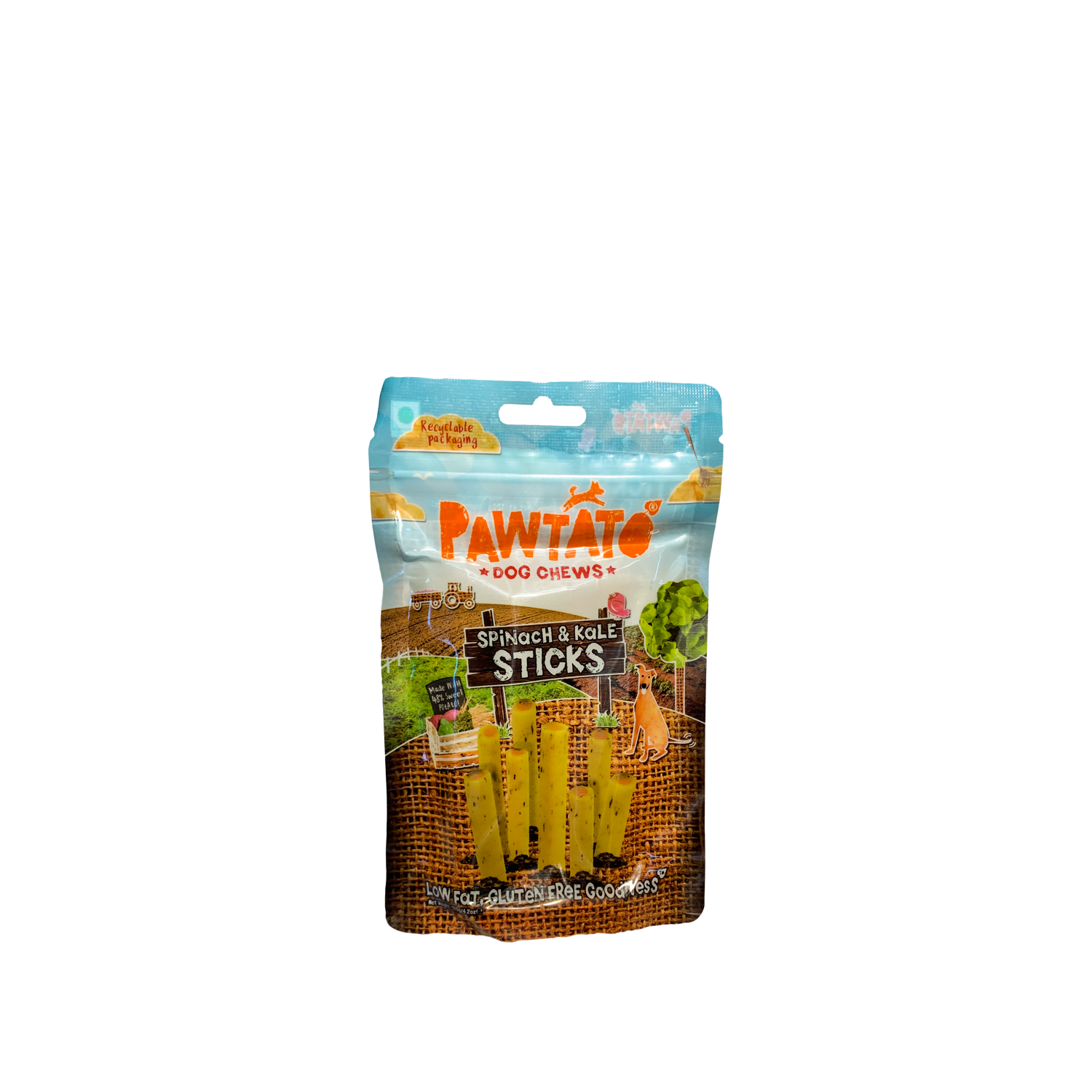 Benevo Pawtato Spinach & Kale Sticks - 120 g