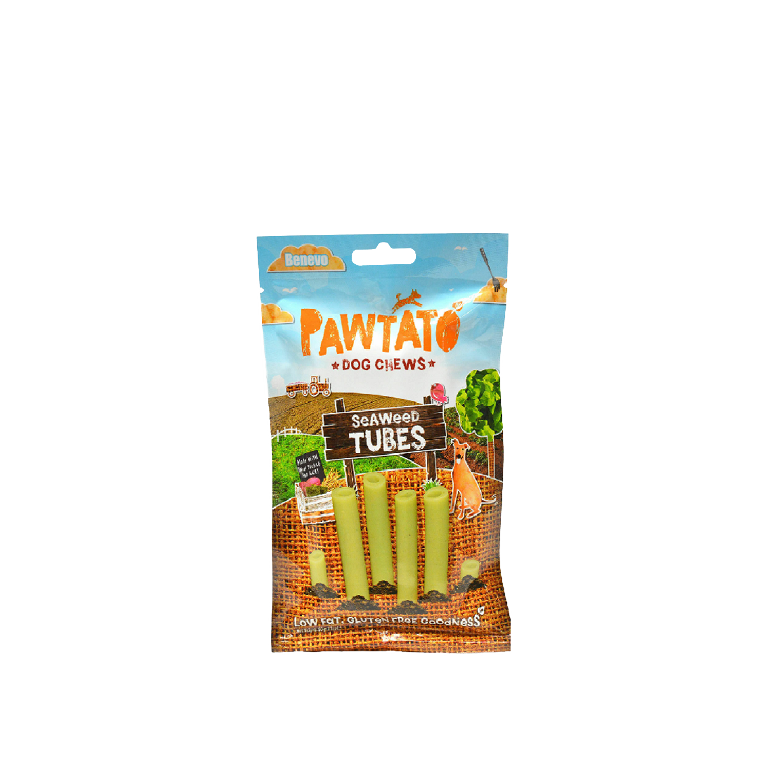 Benevo Pawtato Tubes with Seaweed - 90g