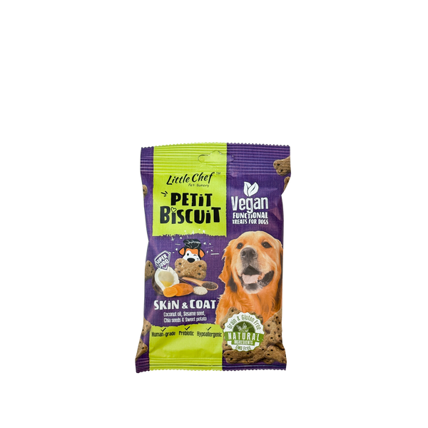 Grain-Free Skin and Coat Biscuits with Chia Seeds by Little Chef