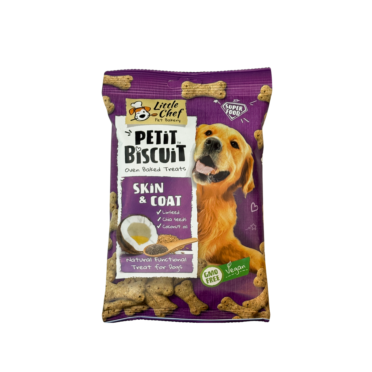 Skin and Coat Biscuits with Flax Seeds and Chia Seeds by Little Chef