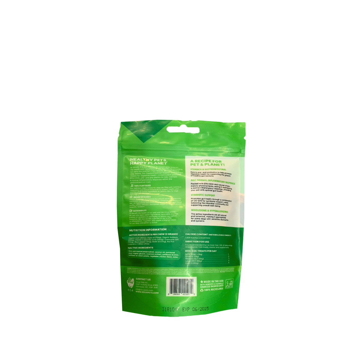 Vivus Gastrointestinal Support Supplement Chews - 100 g