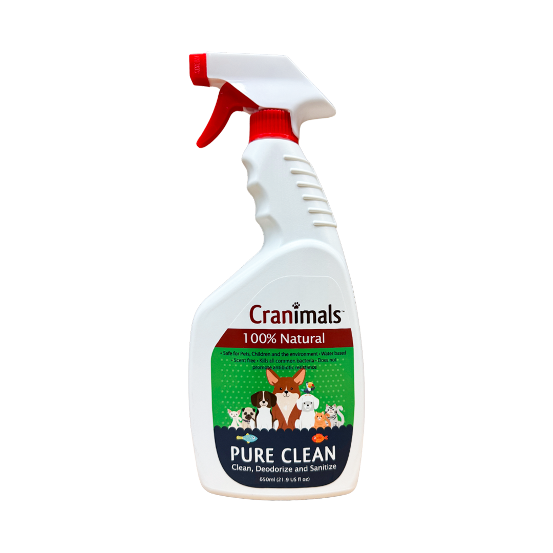 Cranimals 100% Natural Cleaner, Deodorizer and Sanitizer - 650 ml