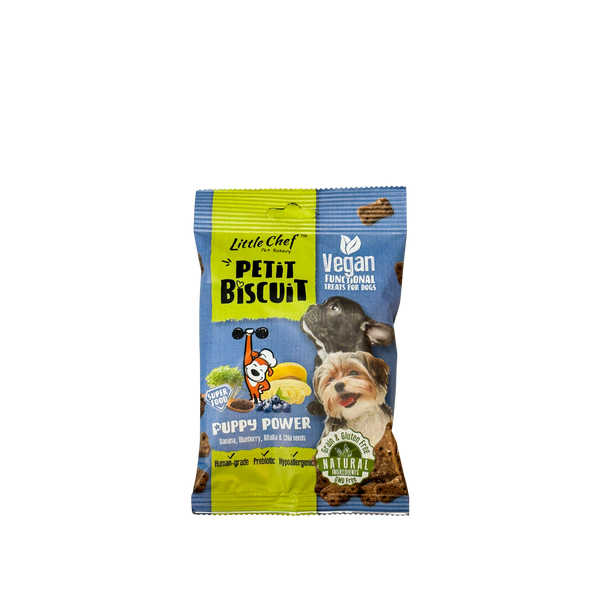 Puppy Power Biscuits with Blueberry and Chia Seed by Little Chef