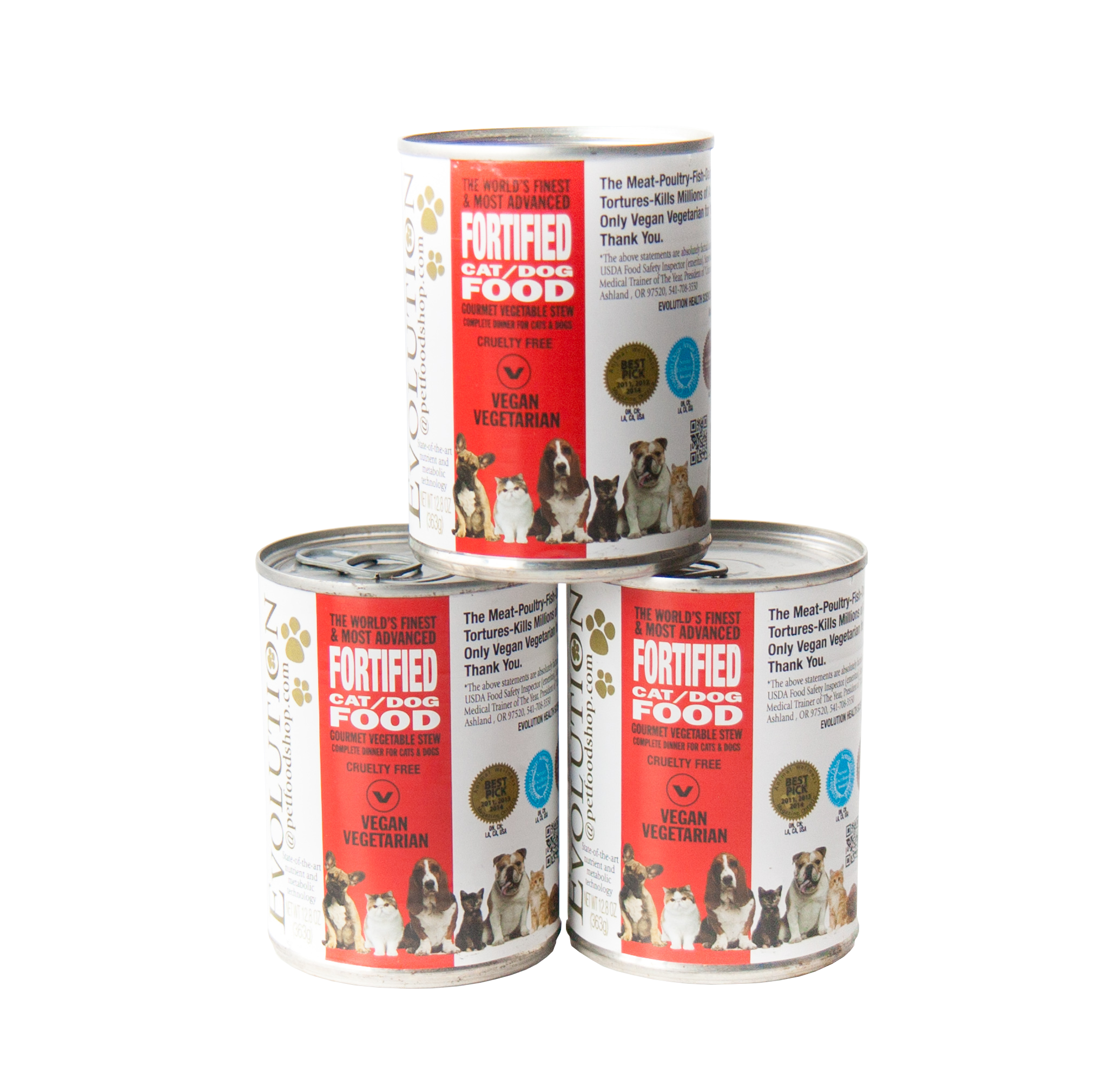 Gourmet Fortified CAT & DOG Moist Food  (12 cans)