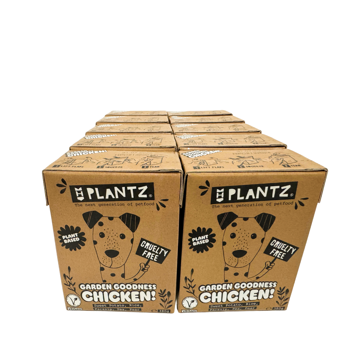 Plantz Vegan Chicken-Like Moist Food - 10-pack