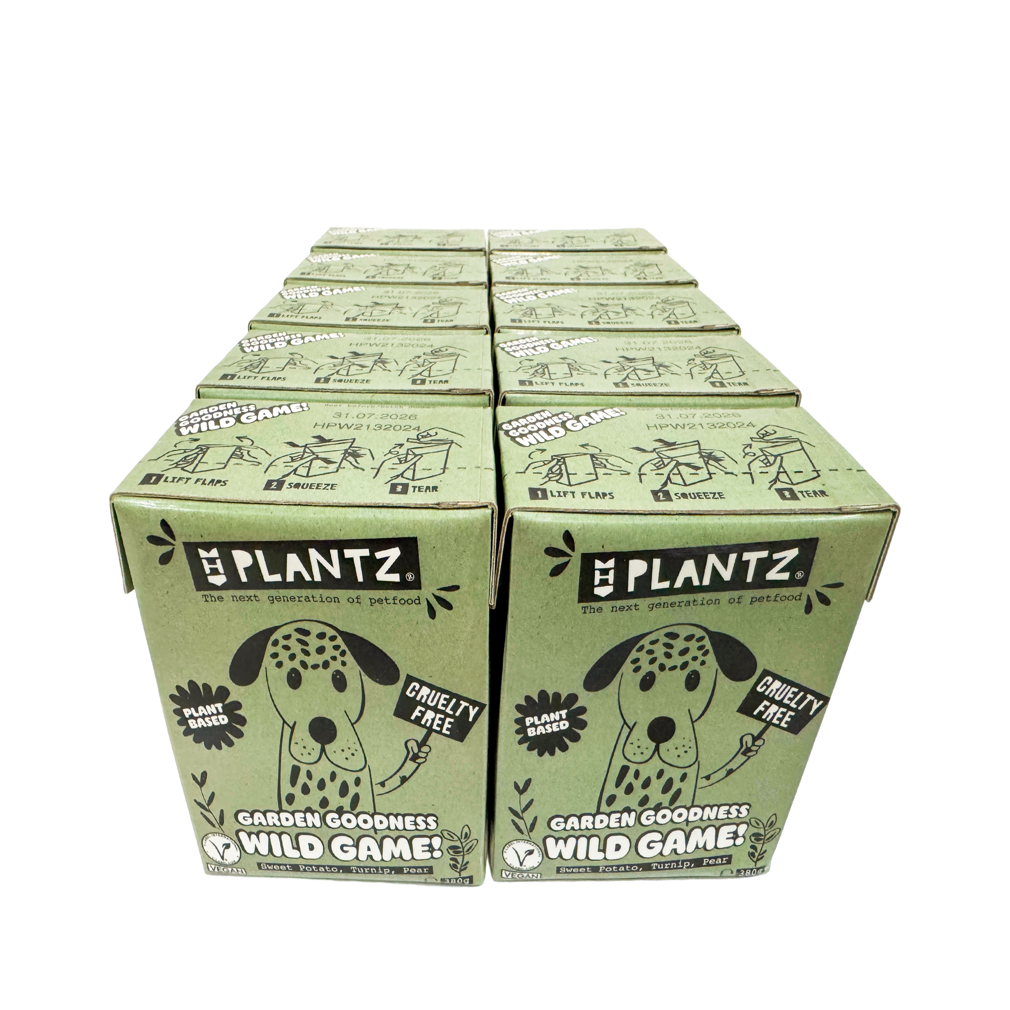 Plantz Wild Game Vegan Moist Food - 10-pack