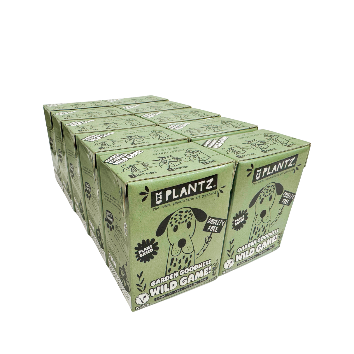 Plantz Wild Game Vegan Moist Food - 10-pack