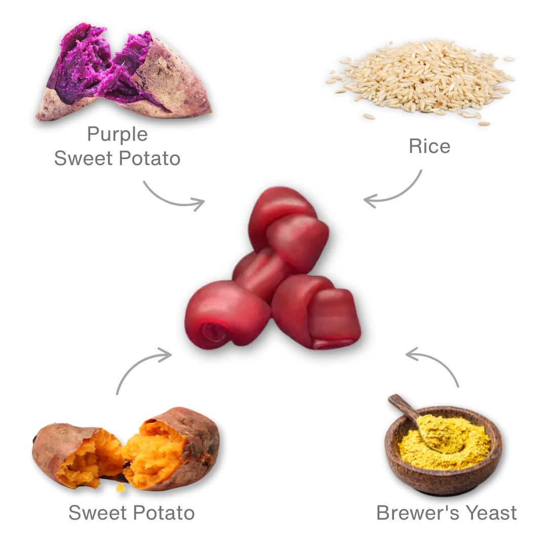 Benevo Pawtato Small Purple Knots - 150 g