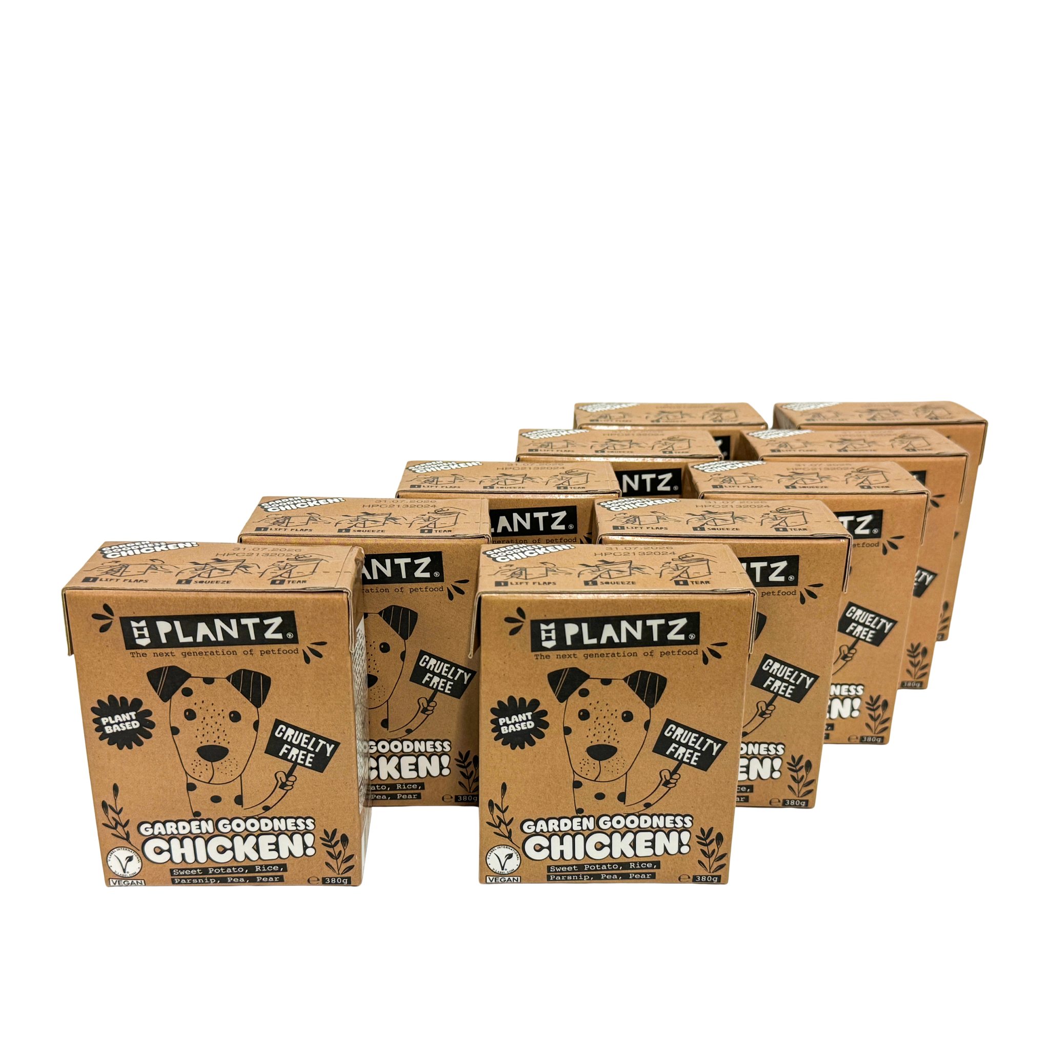 Plantz Vegan Chicken-Like Moist Food - 10-pack