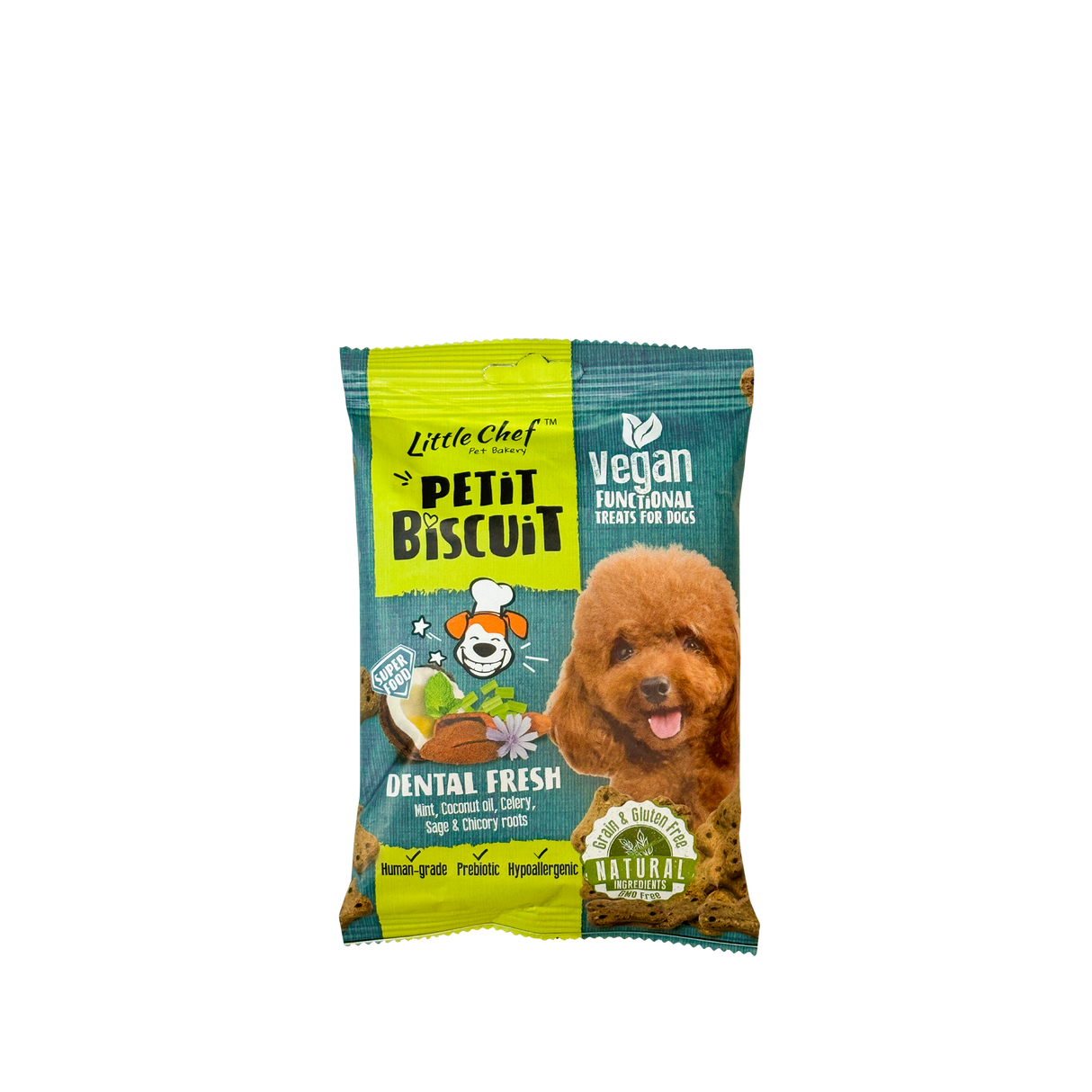 Grain-Free Dental Fresh Biscuits with Mint and Sage by Little Chef