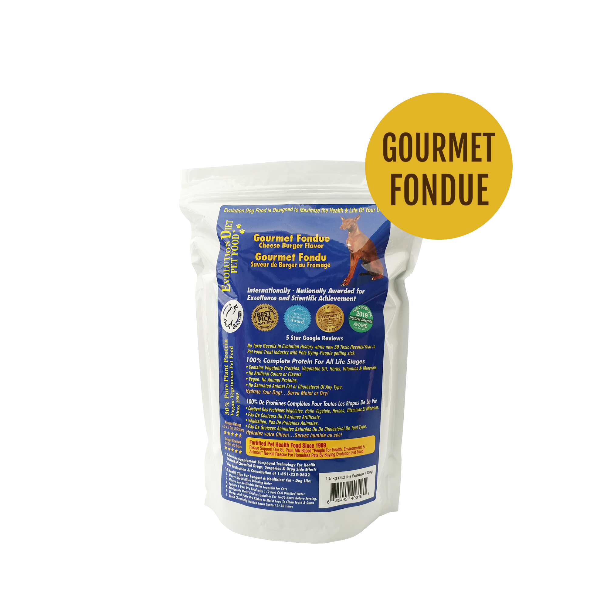 Evolution vegan dog sales food