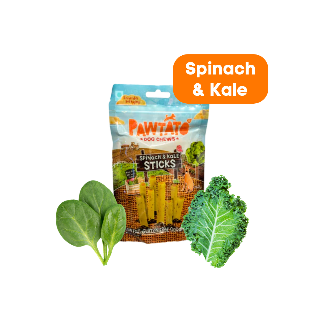 Benevo Pawtato Spinach & Kale Sticks - 120 g