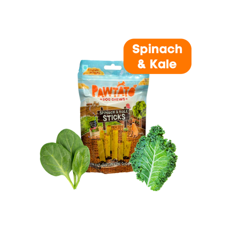 Benevo Pawtato Spinach & Kale Sticks - 120 g