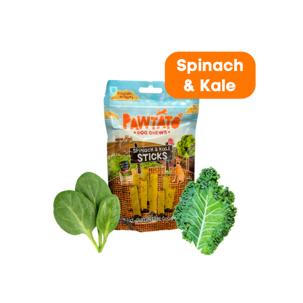 Benevo Pawtato Spinach & Kale Sticks - 120 g