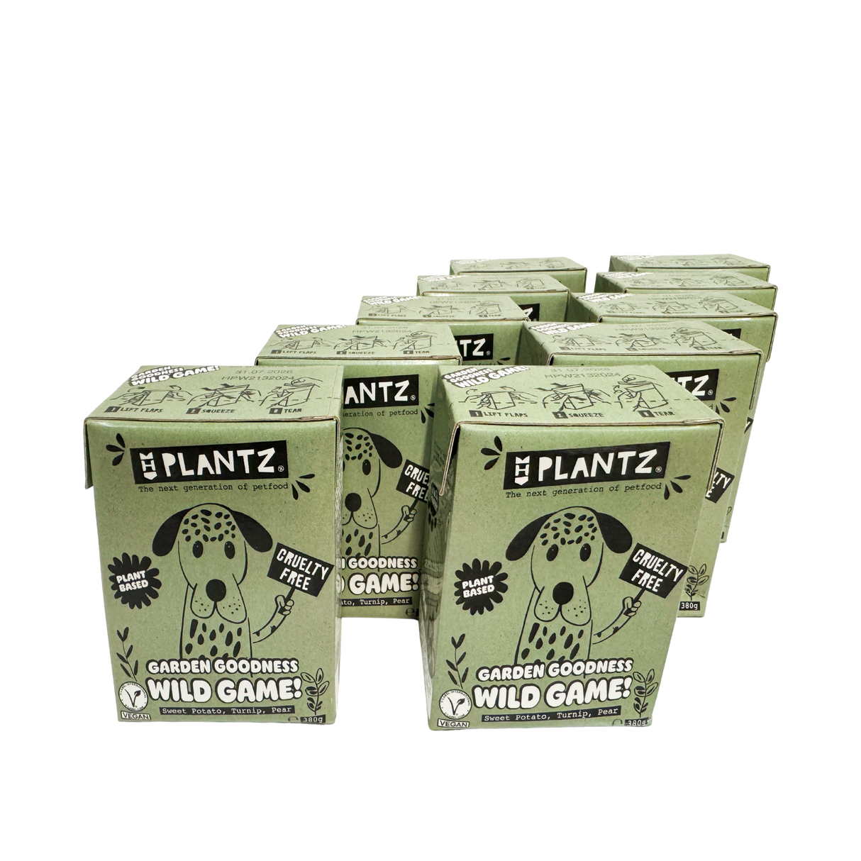 Plantz Wild Game Vegan Moist Food - 10-pack