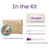 CheckUp Kit for Cats - Health Monitoring Kit with pH Test Strips and Non-Absorbing Litter