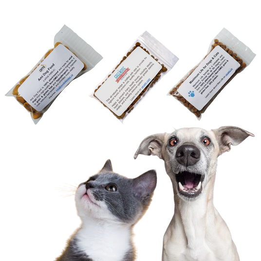 Assorted sample pack - natural vegan dog and cat food samples in Canada