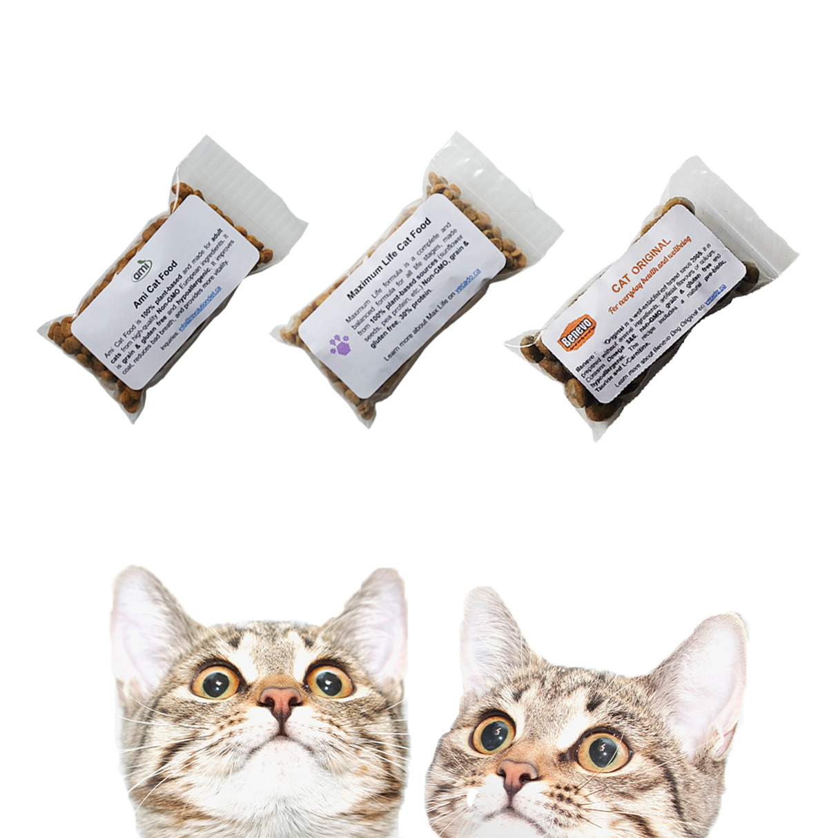 Trio Sample Pack - 3 types of vegetarian cat food in Canada