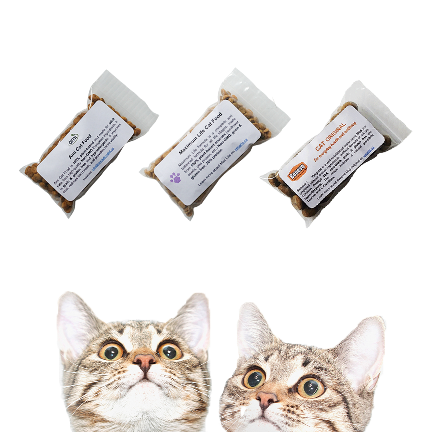 Trio Sample Pack - 3 types of vegetarian cat food in Canada