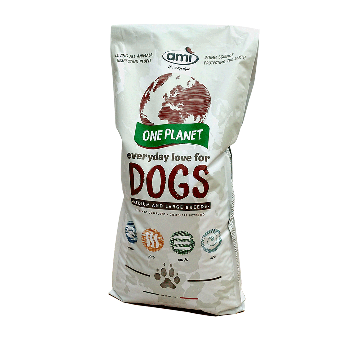Dog food top without dyes