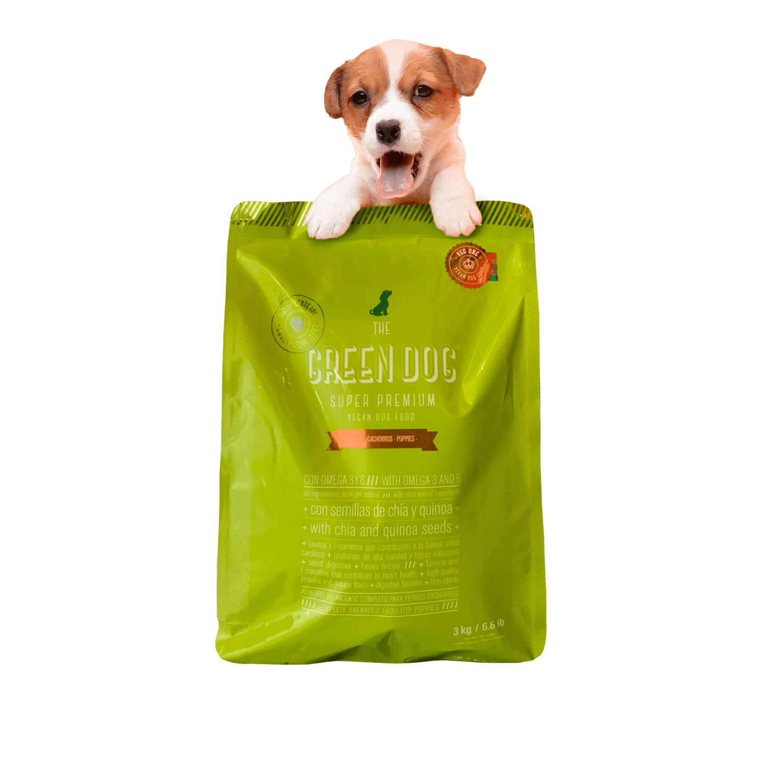 Dog food with top omega 3 and 6