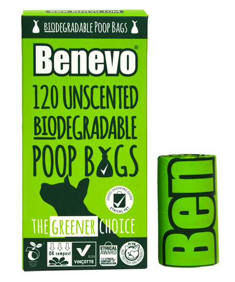Benevo Biodegradable Poop Bags - 120 bags