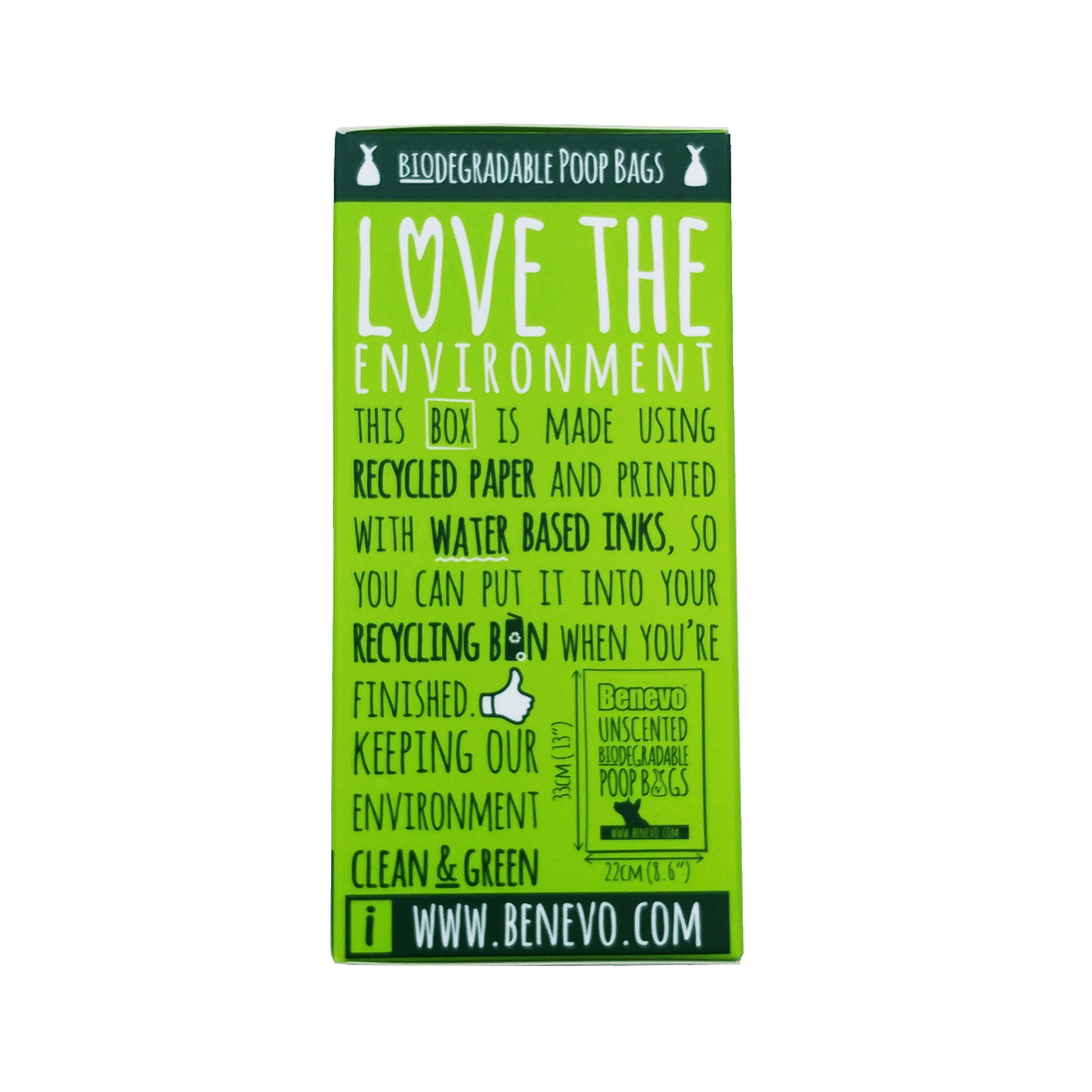 Benevo Biodegradable Poop Bags - 120 bags